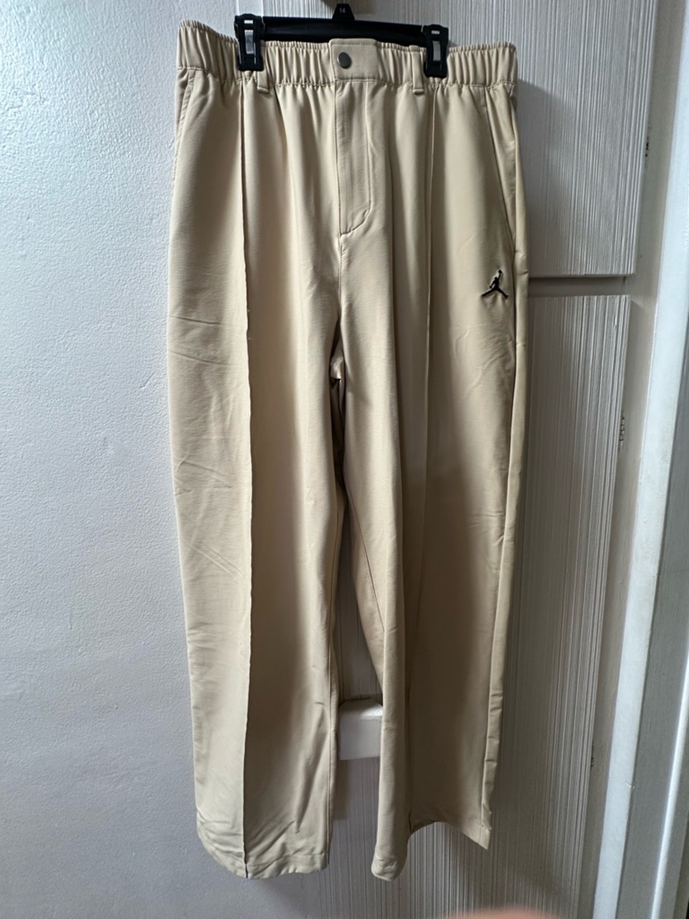 Jordan Men’s Cream Track Joggers with Black Jumpman